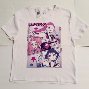 Netflix White and Purple Graphic Tee